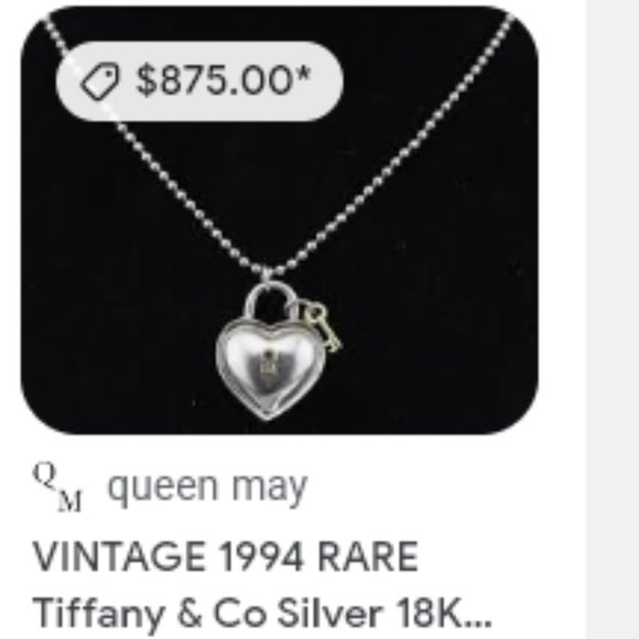 Tiffany & Co. Heart Lock Key Pendant Necklace - Picture 2 of 7